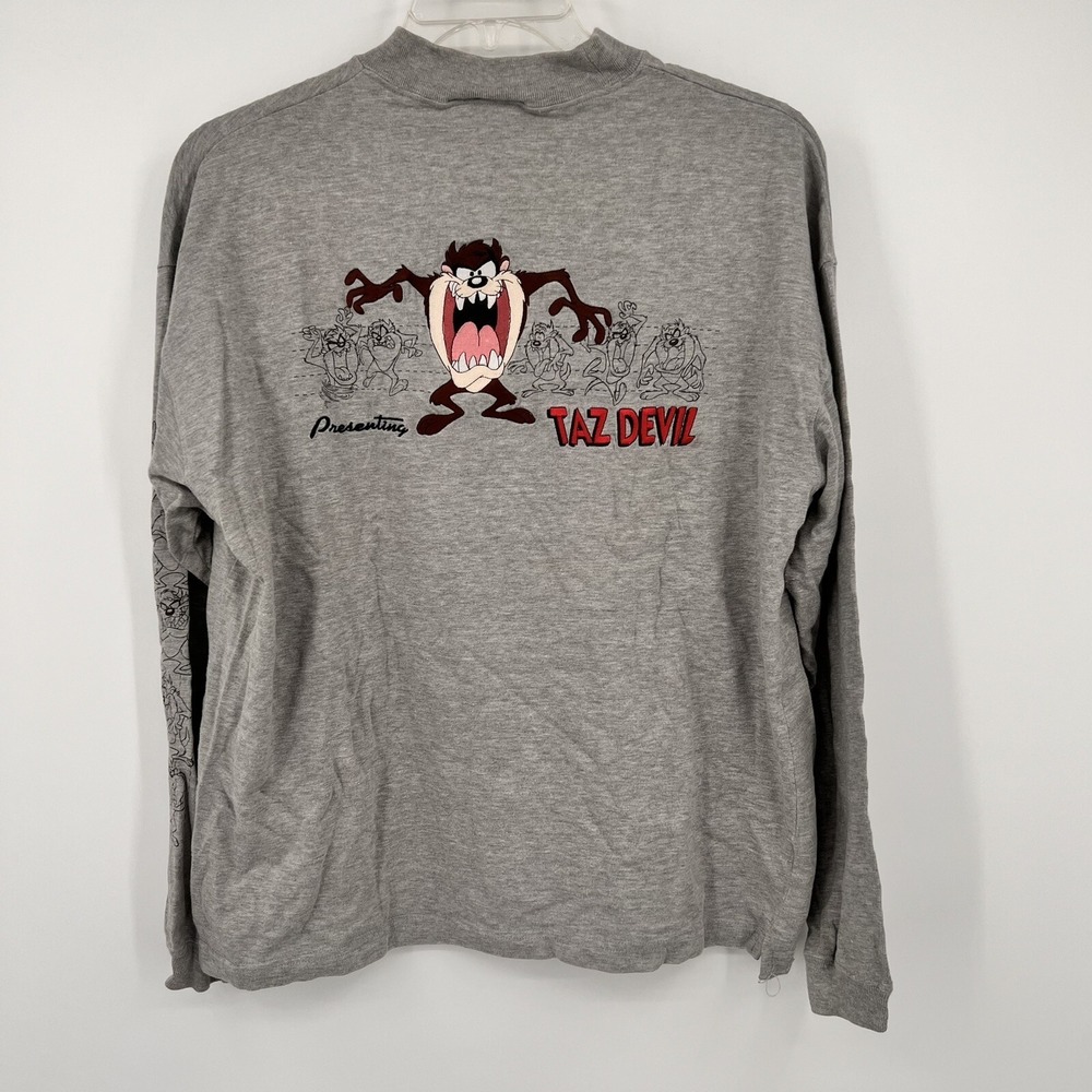 Vintage 1996‎ Tazmanian Devil Long Sleeve Shirt Taz Looney Tunes Warner Bros.